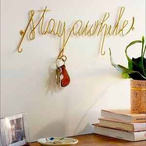 Stay awhile key holder